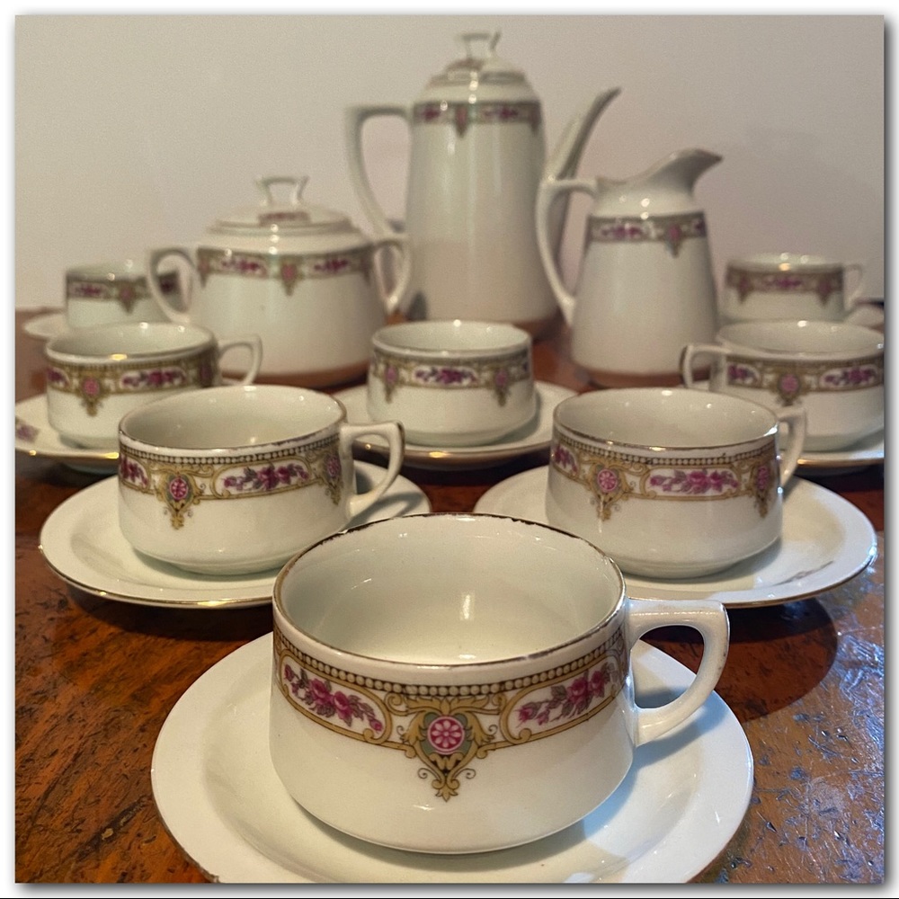 Vintage 1930s Italian Art Deco Period Espresso Set - Picture 2 of 15